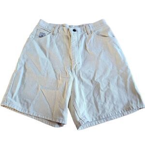 Vintage wrangler Sz 10 light yellow high waisted shorts fit slim